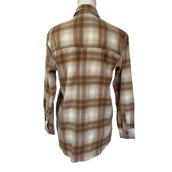 Abercrombie & Fitch Womens Plaid Oversized Flannel Shirt Size XS Pockets Country - Picture 2 of 10
